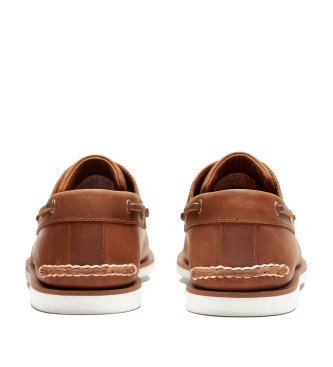 Timberland Brown leather boat shoes