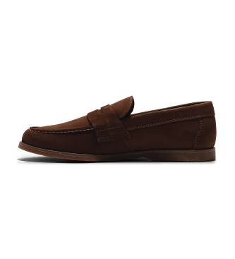 Timberland Sneakers slip-on in pelle marrone