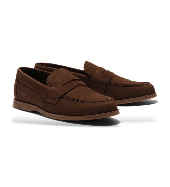 Timberland Sneakers slip-on in pelle marrone