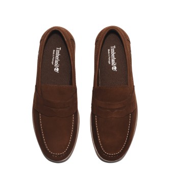 Timberland Sneakers slip-on in pelle marrone