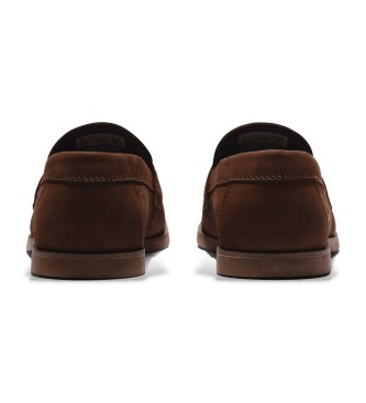 Timberland Sneakers slip-on in pelle marrone