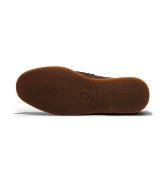 Timberland Zapatillas de piel sin cordones marrn