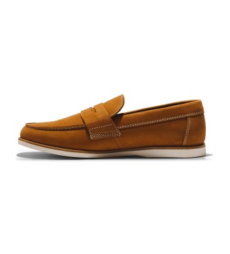 Timberland Sneakers slip-on in pelle marrone