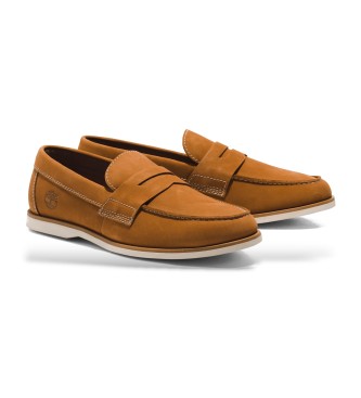 Timberland Sneakers slip-on in pelle marrone