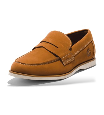 Timberland Sneakers slip-on in pelle marrone