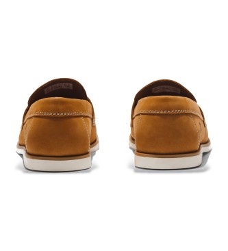 Timberland Sneakers slip-on in pelle marrone