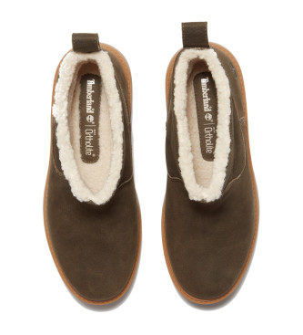 Timberland Stone Street groen leren enkellaarsjes