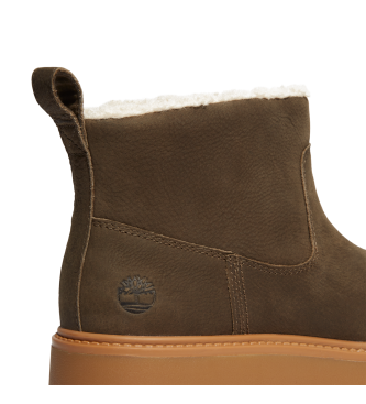 Timberland Stone Street groen leren enkellaarsjes