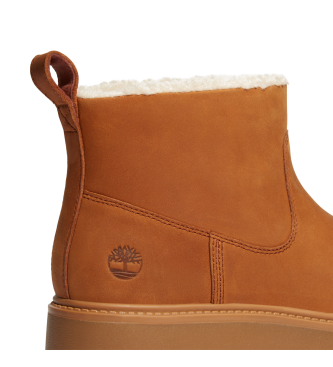 Timberland Stivaletti alla caviglia in pelle marrone Stone Street con fodera calda