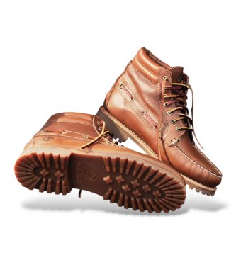 Timberland Brune læderstøvletter Authentic