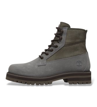 Timberland Stivali in pelle grigia Britton Drive