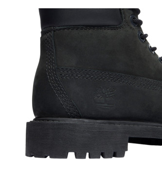 Timberland Skórzane sznurowane buty 6 Premium czarne  