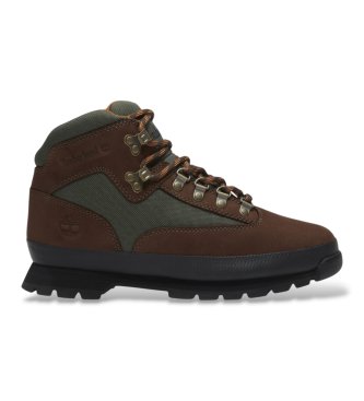 Timberland Bottes en cuir Euro Hiker marron foncé