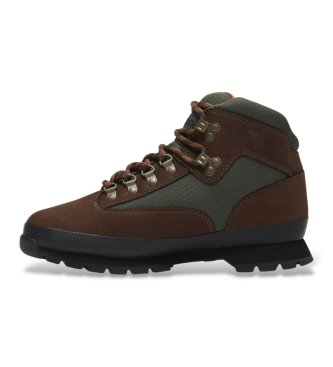 Timberland Bottes en cuir Euro Hiker marron foncé