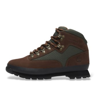Timberland Bottes en cuir Euro Hiker marron foncé