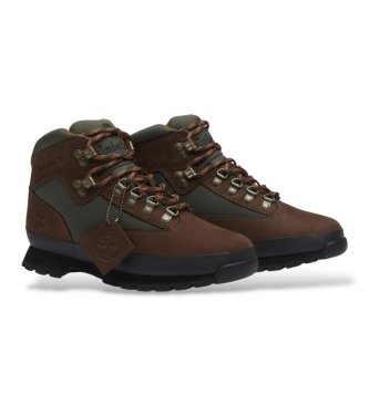 Timberland Bottes en cuir Euro Hiker marron foncé