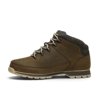 Timberland Leather Boots Euro Sprint Mid brown greenish brown