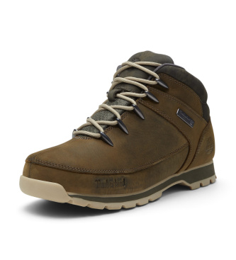 Timberland Leather Boots Euro Sprint Mid brown greenish brown