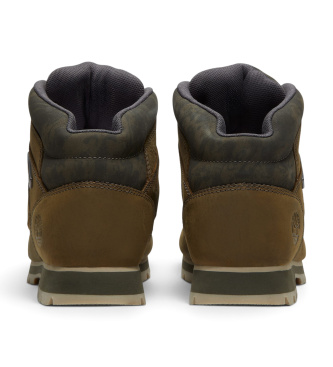 Timberland Leather Boots Euro Sprint Mid brown greenish brown