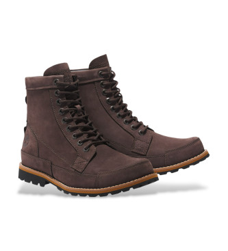 Timberland Botas de piel Originals Mid Lace Up marrn