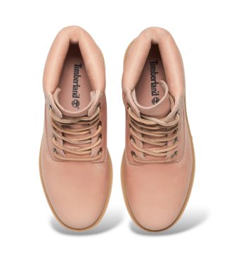 Timberland Pink Premium leather ankle boots