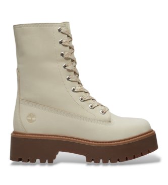 Timberland Stone Street beige leather boots