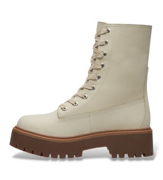 Timberland Stone Street beige leather boots