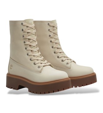 Timberland Stone Street beige leather boots