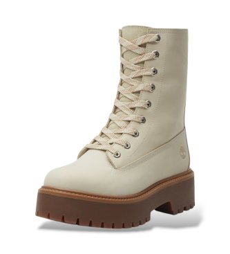 Timberland Stone Street beige leather boots