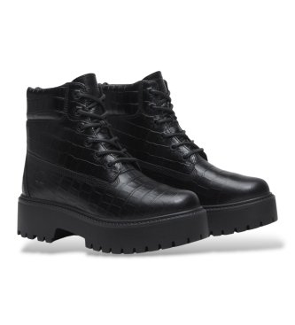 Timberland Stone Street black leather boots