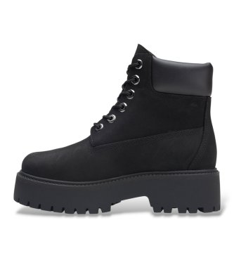 Timberland Bottes en cuir Stone Street noires