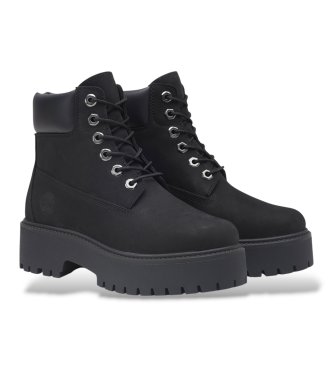 Timberland Bottes en cuir Stone Street noires