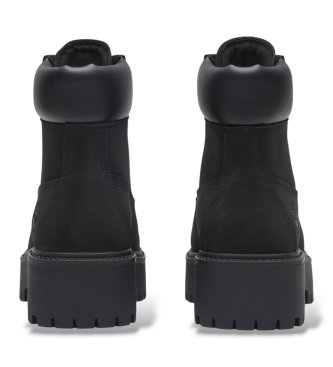 Timberland Bottes en cuir Stone Street noires