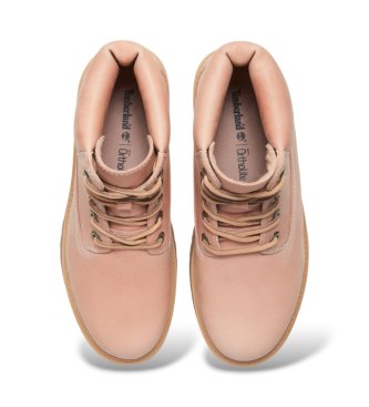 Timberland Stone Street pink leather boots