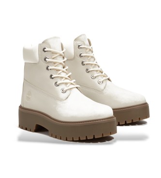 Timberland Stone Street grey waterproof leather boots with platform 6 