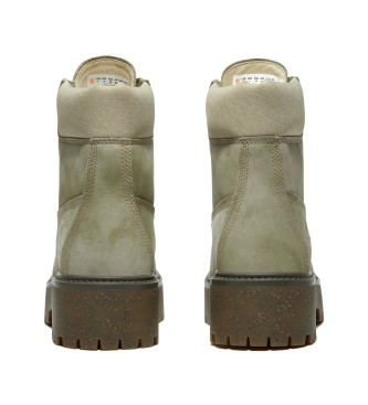 Timberland Stone Street grna vattentta 6 lderstvlar med plattform