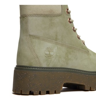 Timberland Stone Street grna vattentta 6 lderstvlar med plattform