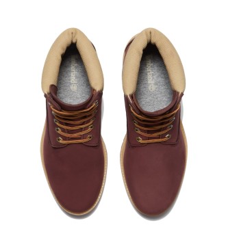 Timberland Stivali in pelle bordeaux premium da 6 pollici