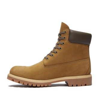 Timberland Stivaletti in pelle marrone impermeabile di prima qualit da 6 pollici