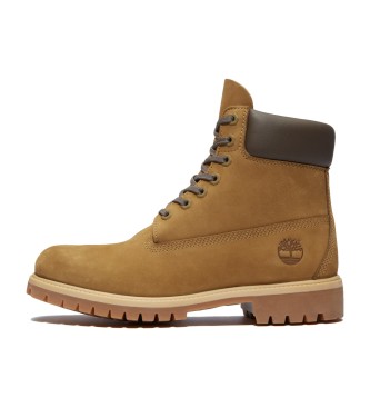 Timberland Stivaletti in pelle marrone impermeabile di prima qualit da 6 pollici