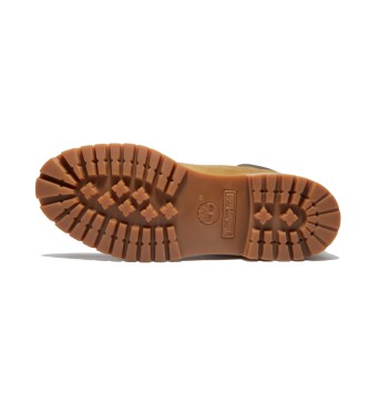Timberland Stivaletti in pelle marrone impermeabile di prima qualit da 6 pollici