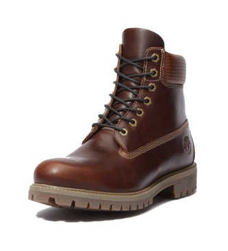 Timberland 6-palčni vodoodporni usnjeni čevlji Premium Brown