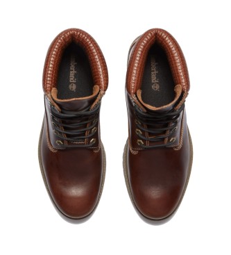 Timberland 6-palčni vodoodporni usnjeni čevlji Premium Brown