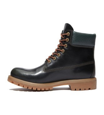 Timberland 6-palčni vodoodporni usnjeni čevlji Premium zeleni