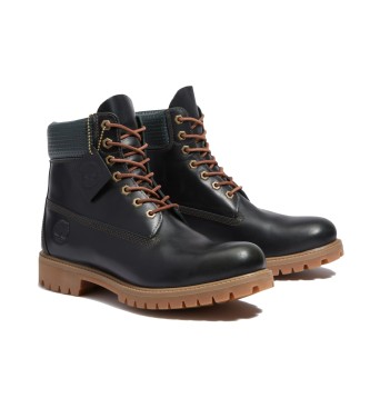 Timberland 6-palčni vodoodporni usnjeni čevlji Premium zeleni