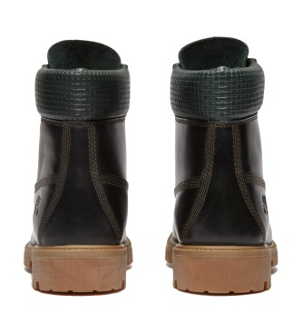 Timberland 6-palčni vodoodporni usnjeni čevlji Premium zeleni