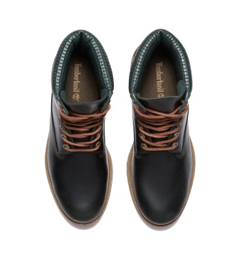 Timberland 6-palčni vodoodporni usnjeni čevlji Premium zeleni