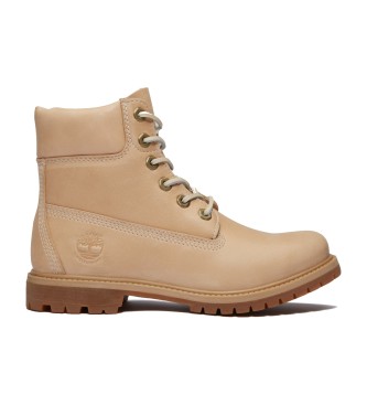 Timberland 6-palčni vodoodporni usnjeni škornji Premium Beige