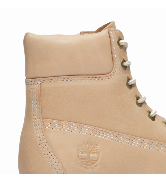 Timberland 6-palčni vodoodporni usnjeni škornji Premium Beige