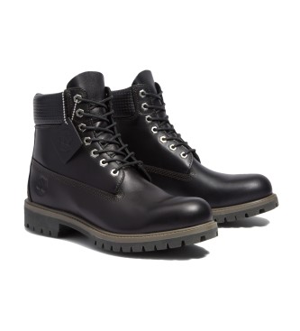 Timberland 6-palčni vodoodporni usnjeni čevlji Premium Black
